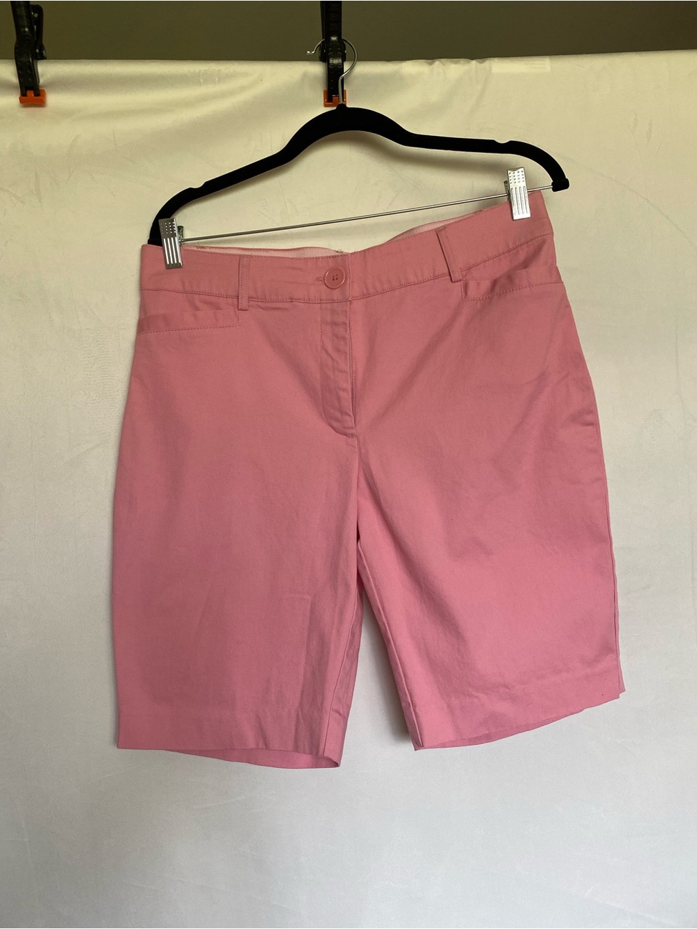 Counterparts Pink Bermuda shorts with zipper, front and back pockets size 10